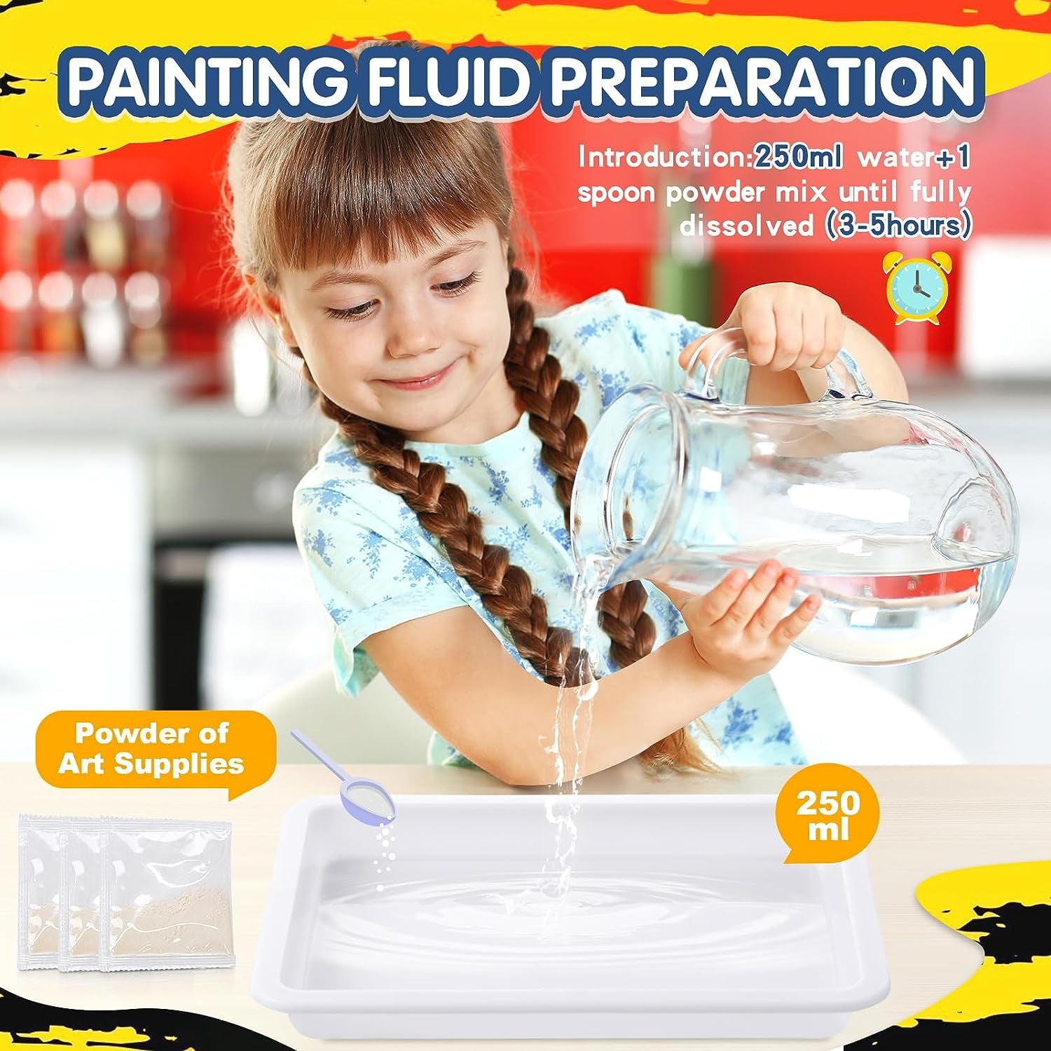 Water Marbling Paint for Kids - Arts and Crafts for Girls & Boys Crafts Kits Ideal Gifts for Kids Age 6+ 8-12