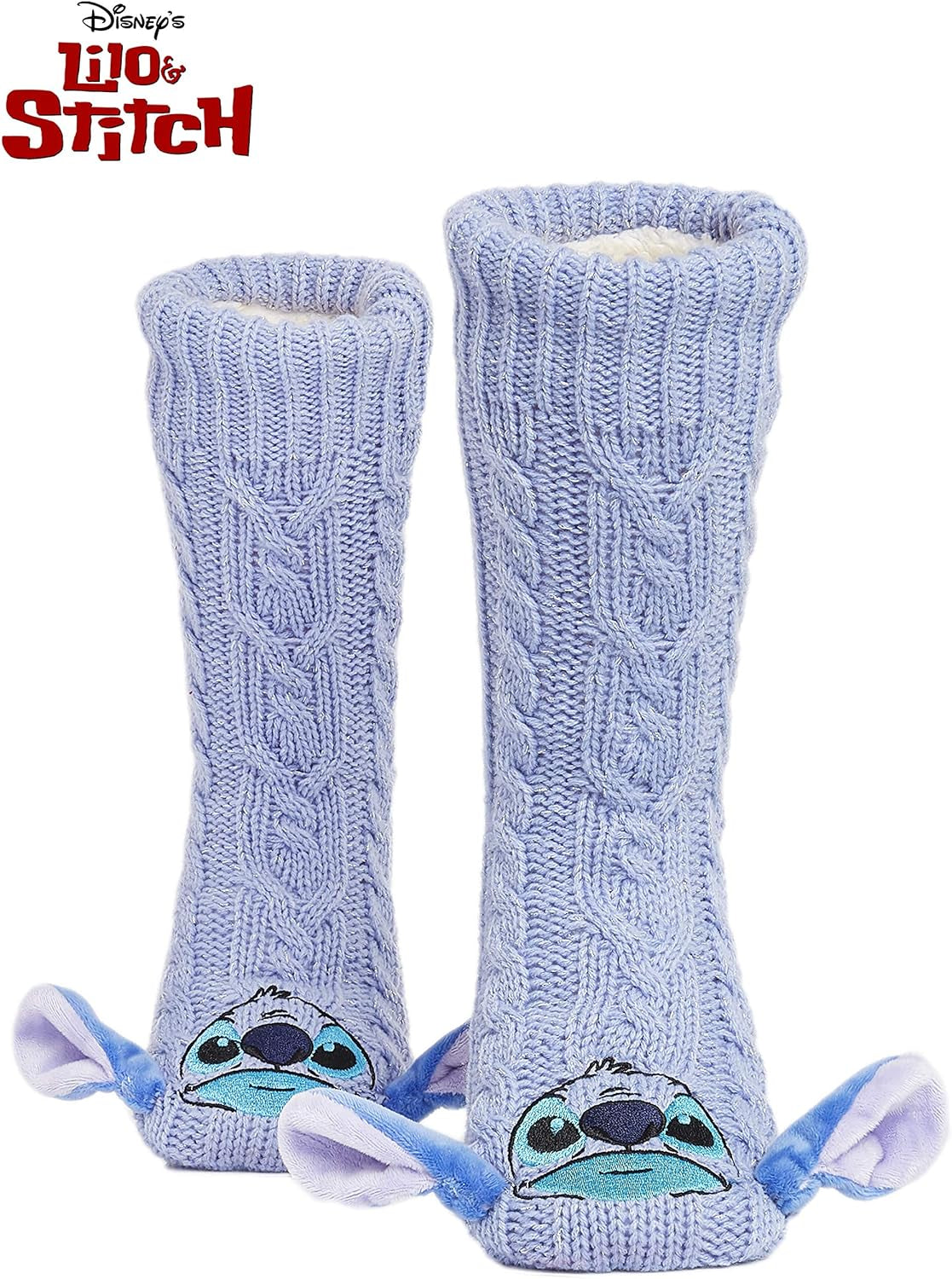 Stitch Fluffy Socks for Women and Teenagers Soft Warm Slipper Socks Non Slip One Size Lounge Wear Gifts for Women