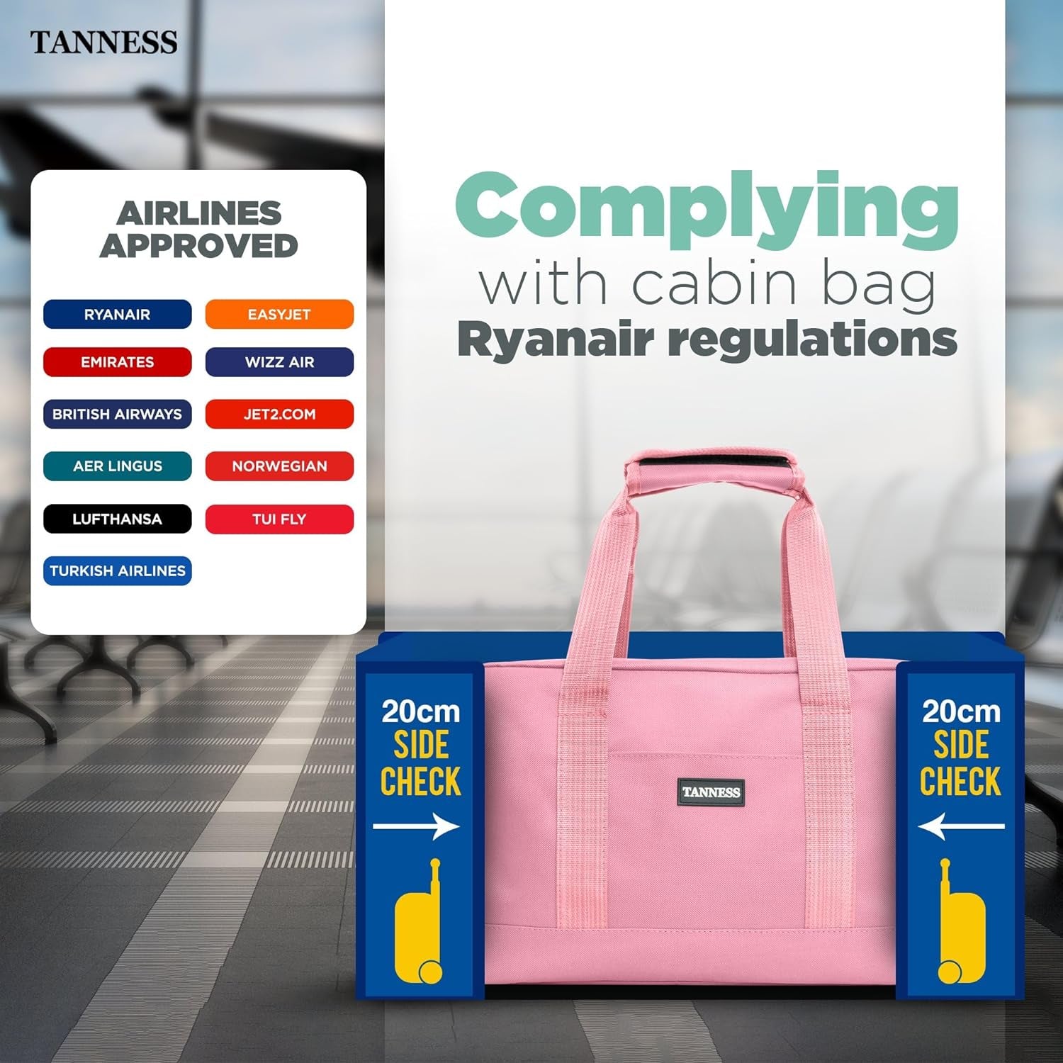 40X20X25 Cabin Bag, Ryanair Cabin Bags 40X20X25|Ryanair Cabin Bags, Cabin Bag, Ryanair Cabin Bags 40X20X25 Underseat|Weekend Bag, Carry on Bag, Travel Bag for All Occasions Men & Women