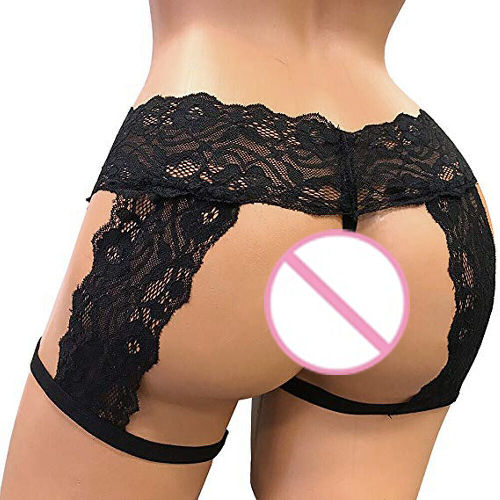 Lingerie Women Sexy Push up Mens Sissy Underwear Lace Thong Enhance Pouch Bikini