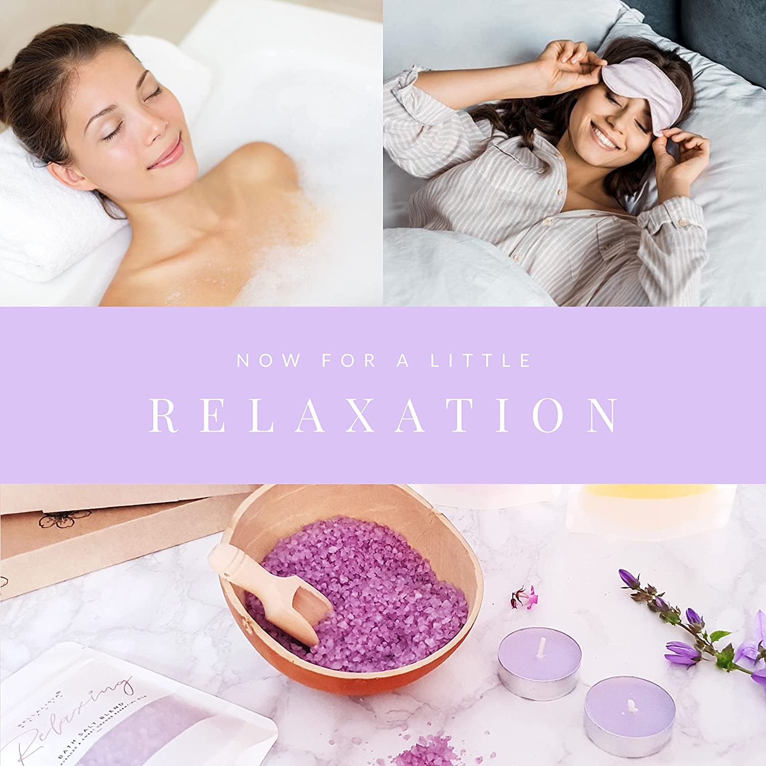 Relaxation Gifts for Women De Stress Self Care Pamper Hamper Kit, Hug in a Box Bath Presents Relaxing Mums Gift Set, Brilliant Christmas Gifts or Birthdays Gifts for Her to Relax and Enjoy