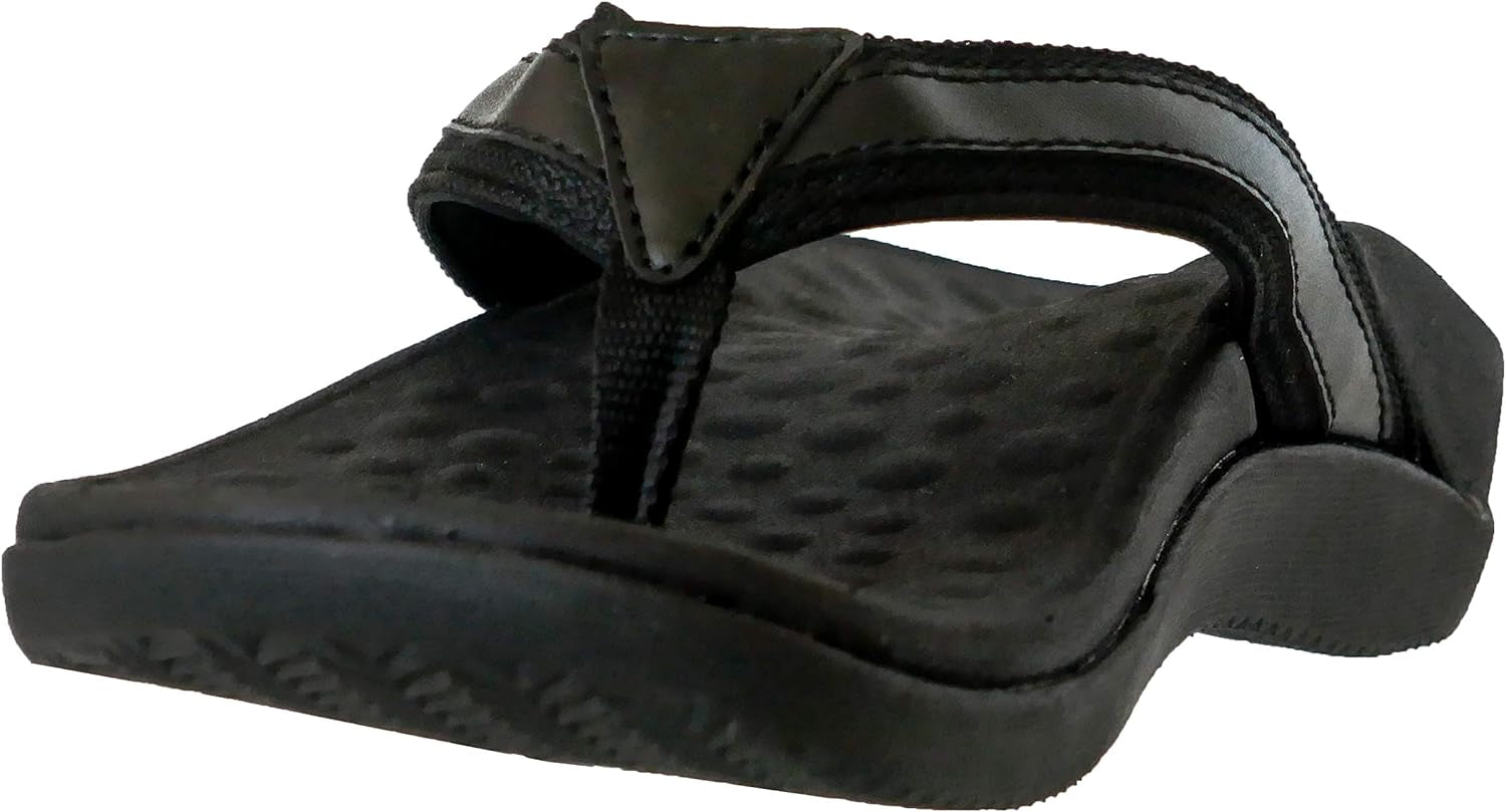 Orthotic Sandals. Plantar Fasciitis Relief with Built in Arch Support & Heel Cup. Lighweight & Comfortable. Black.