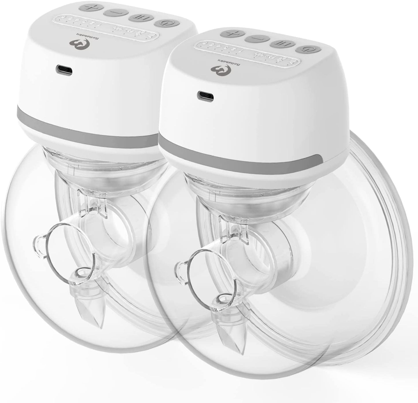 Breast Pump,Portable Wireless Wearable Breast Pump,Rechargeable Hands Free Breast Pump Electric with 4 Modes & 6 Levels-21Mm