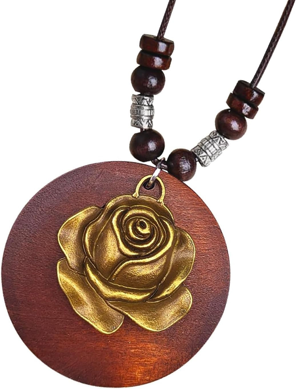 Handmade Boho Wooden Necklaces for Women - Long, Pendant, & Chunky Jewelry - Vintage Styles