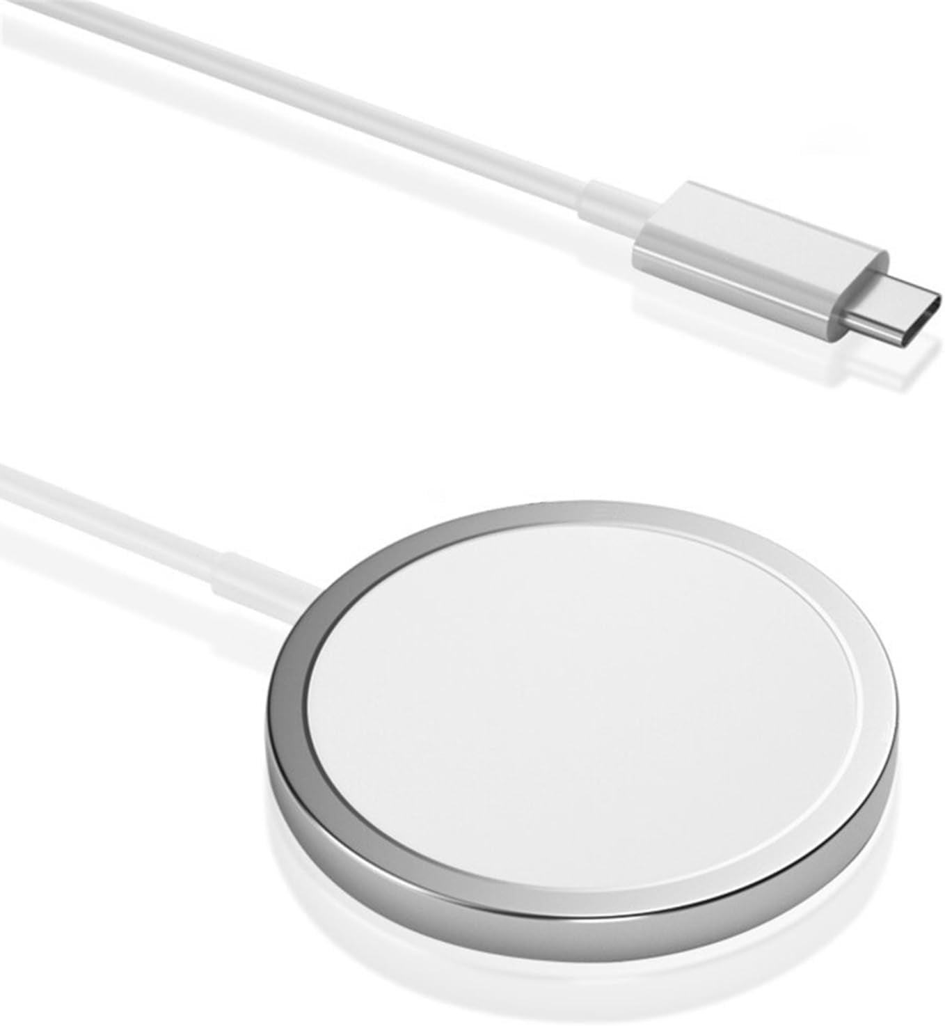 Apple Wireless Magsafe Charger-Apple Mfi Certified-15W Magsafe Wireless Charger with Magnetic Charging and Fast Charging Capability, Type C Wall Charger Compatible Iphone 15/14/13/12/11/Pro/Pro Max/Se