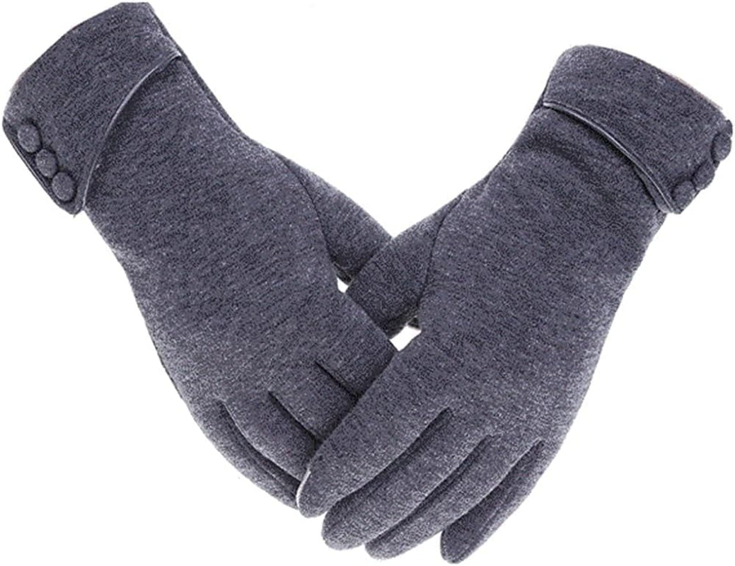 Womens Lady Winter Warm Gloves Touch Screen Phone Windproof Lined Thick Gloves