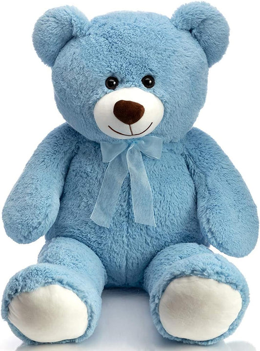 90Cm Giant Teddy Bear Stuffed Animal Soft Toy Large Love Gift Child Dolls Plush 36Inch Teddy Bears, Light Blue